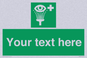 Custom Eye Wash Station Sign